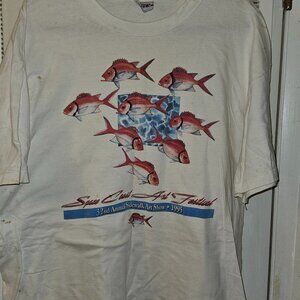 COCOA BEACH Men's XL Art Fest Tee Shirt VINTAGE